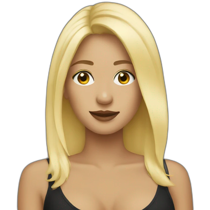 blonde woman at a music concert emoji