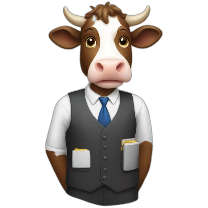 cow teacher emoji