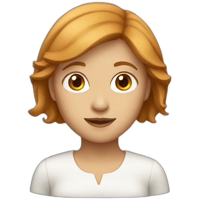 a light chestnut-haired woman emoji