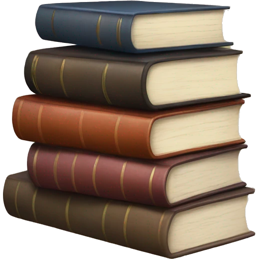 Stack of books emoji