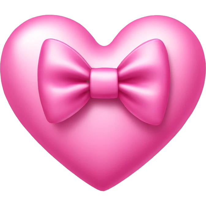 pink heart with bow emoji