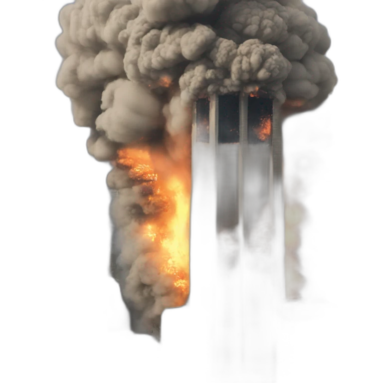 Twin tower explosion emoji