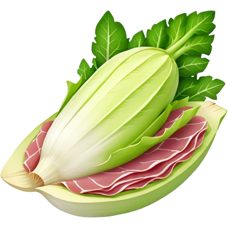 ENDIVE entourée d'une tranche de JAMBON emoji