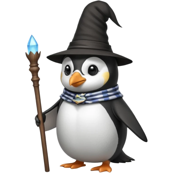 Penguin Wizard emoji