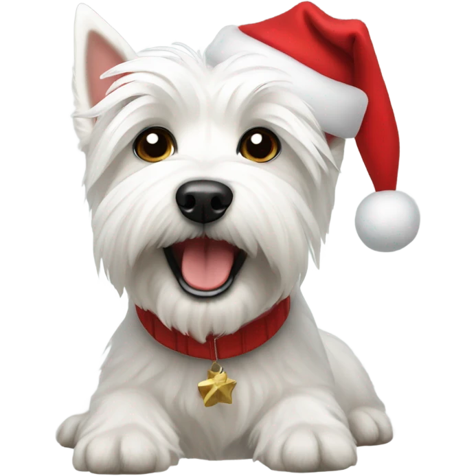 Christmas Westie  emoji