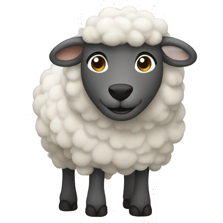 A sheep with the "rock on" hand sign emoji
