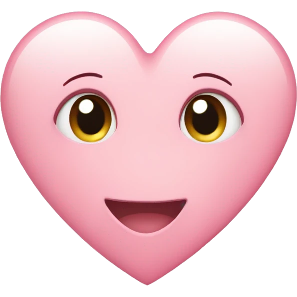 Cute light pink heart  emoji