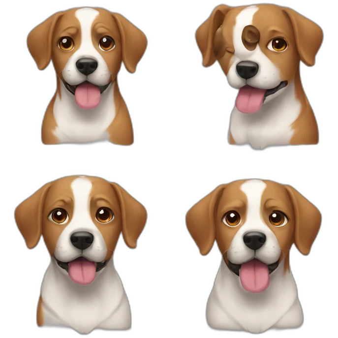Two dogs  emoji