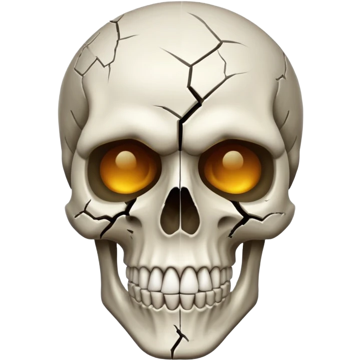 Skull face emoji