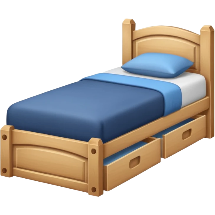 single bed wooden frame emoji