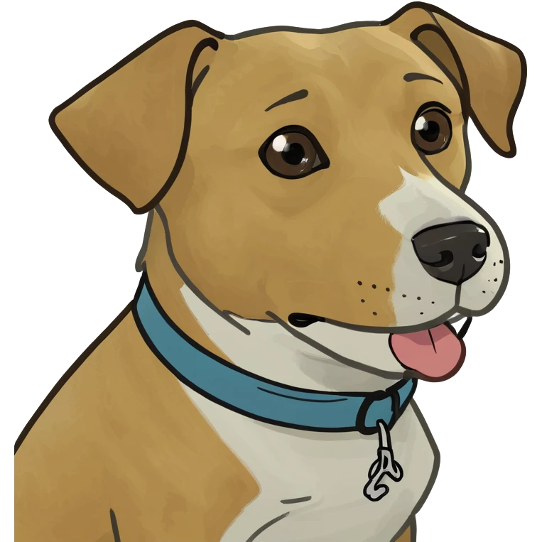 Dog drinking beer emoji