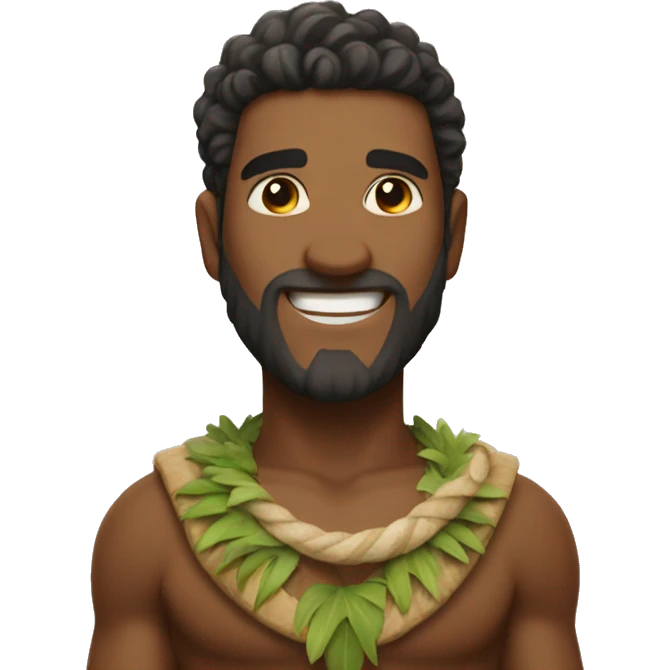 Maui the demigod with a big smile emoji