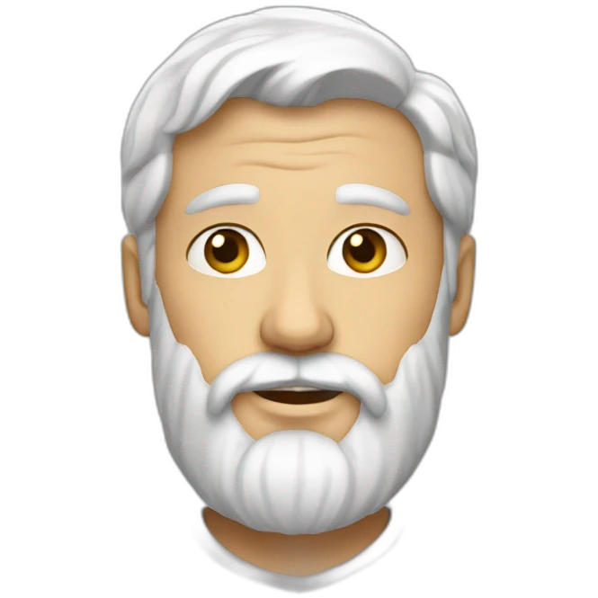 Barbe blanche emoji