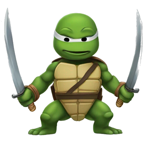 Mbappe ninja turtle emoji