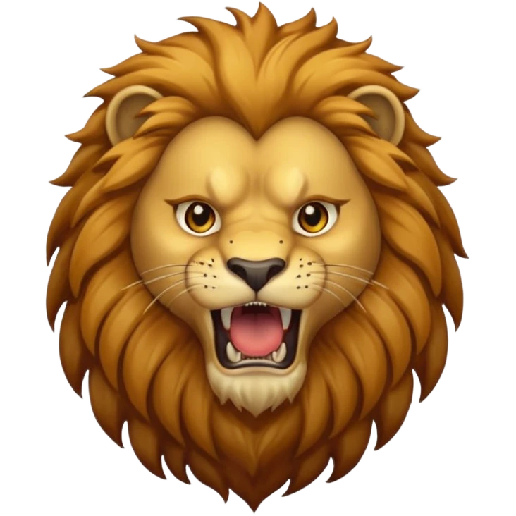 A loaring lion emoji for insta bio emoji