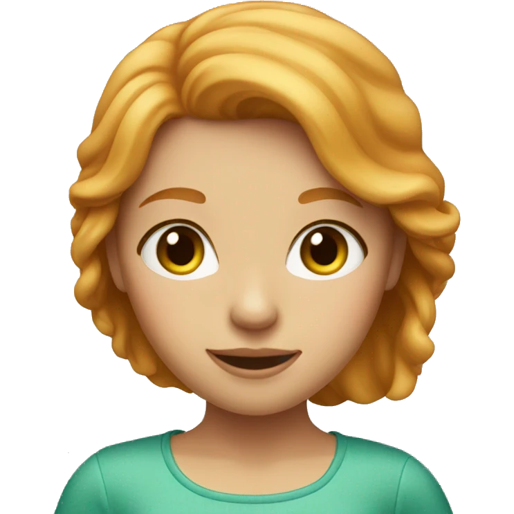 Strawberry blonde girl emoji