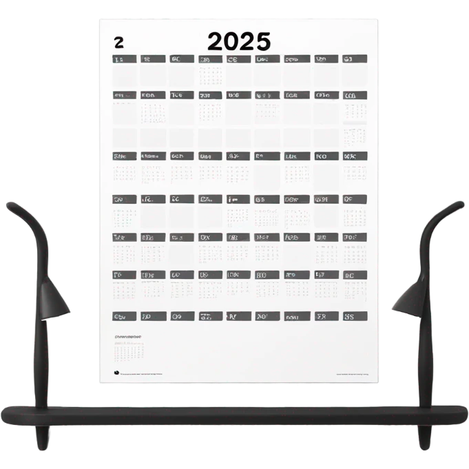 modern-clean-2025-wall-calendar emoji