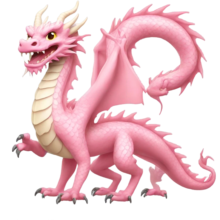 Light Pink Chinese Dragon emoji