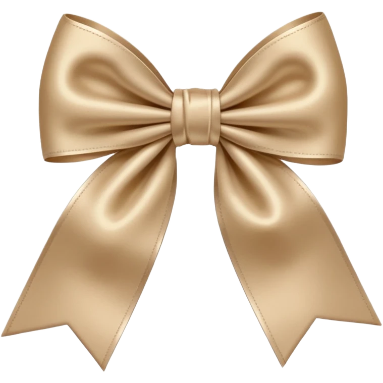 beige bow emoji