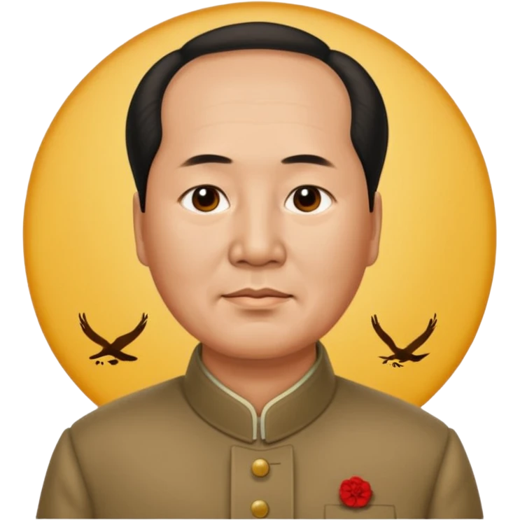 Mao zedong with receding hairline  emoji