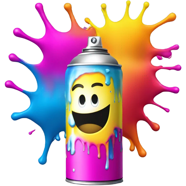 Spray paint emoji