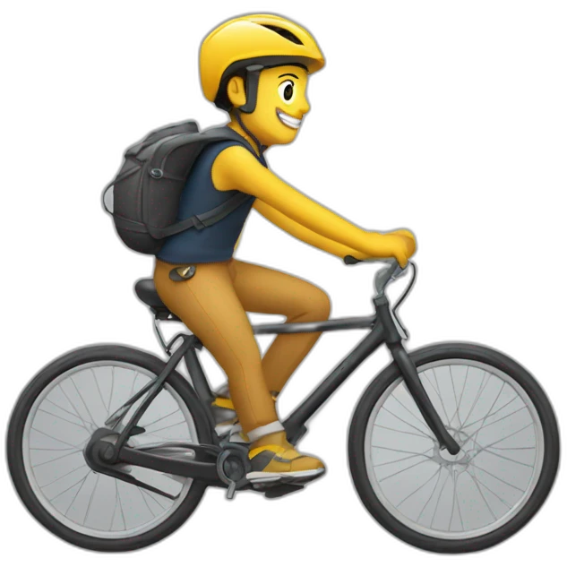 Chat qui fait du vélo emoji