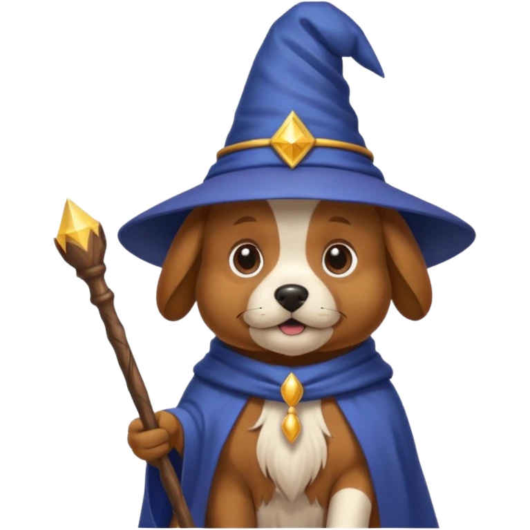 Dog wizard emoji