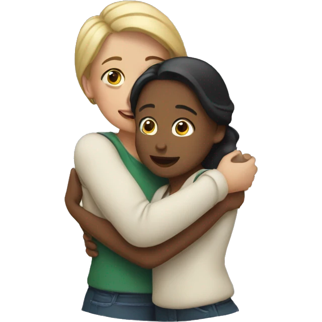 women hug emoji