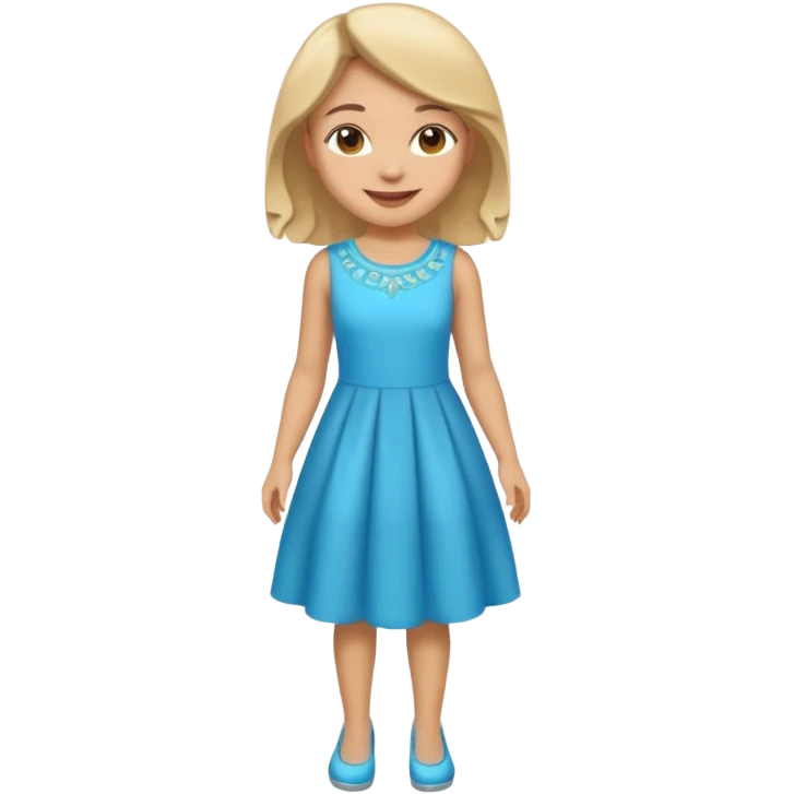 ligth girl full body emoji