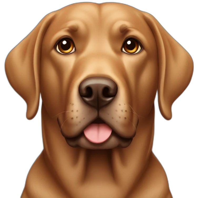 Brown labrador emoji