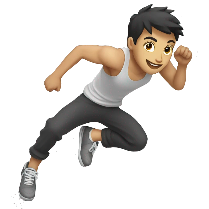 parkour white person emoji