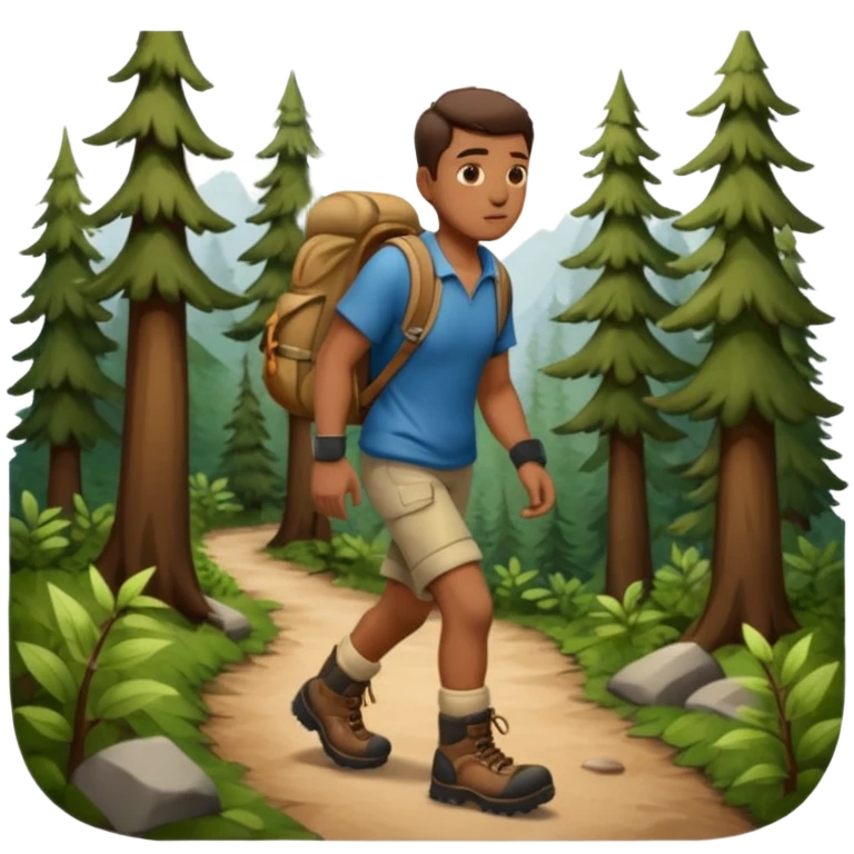 Forest Path Walker man emoji
