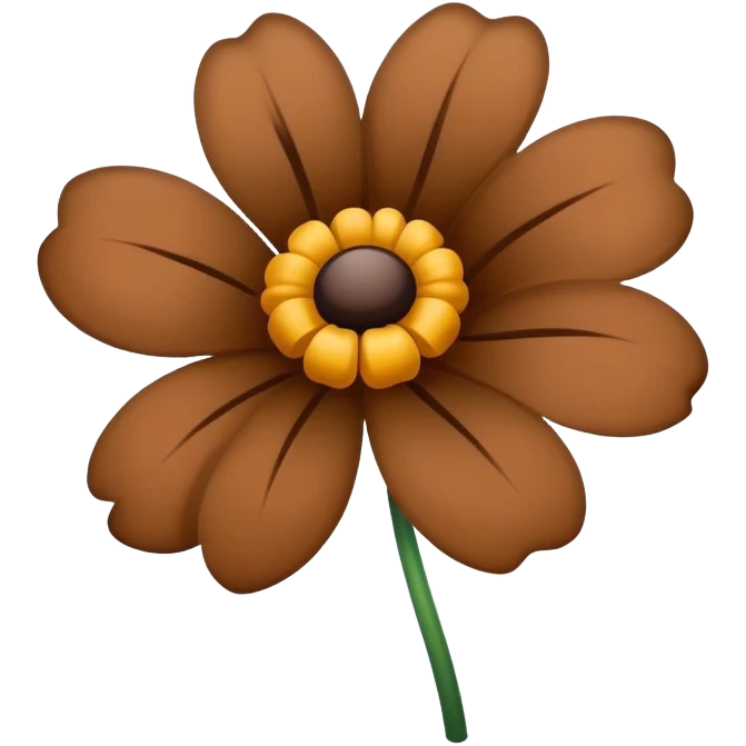 Brown flower  emoji