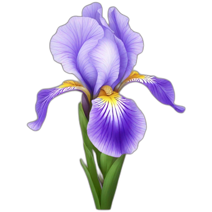 Iris flower emoji