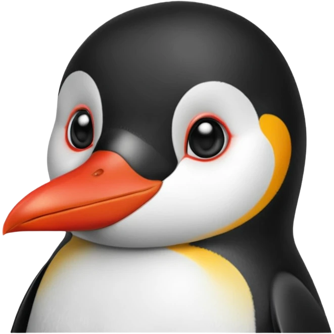 Pinguino maquillado emoji