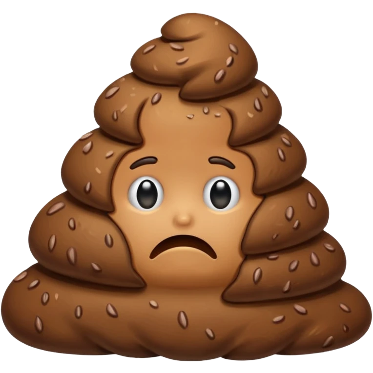 Sad poop emoji