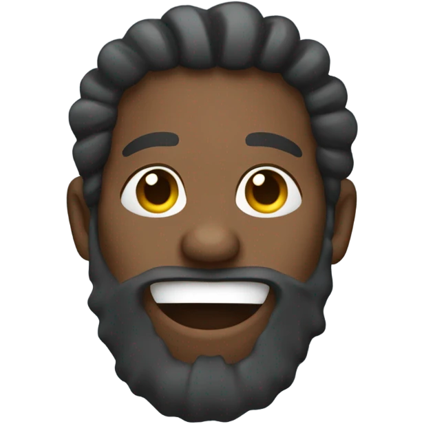 Black man two-toned dread locs with beard thumbs up emoji