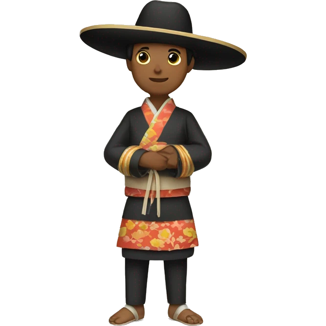 holding hands in kimono and charro emoji