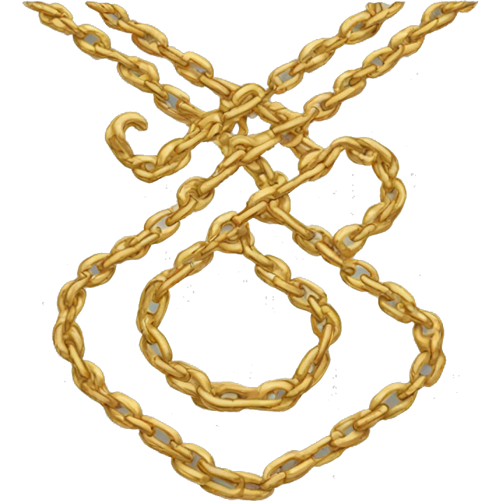 Gold chain emoji