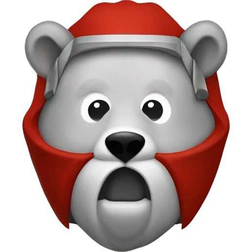 ursinho a usar laço vermelho  emoji