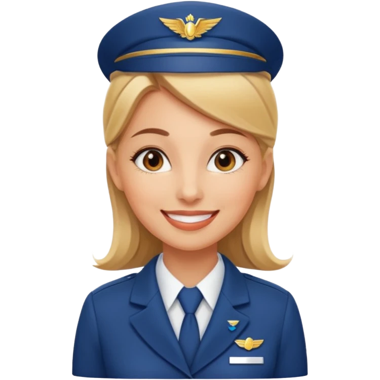 empathy flight attendant woman emoji