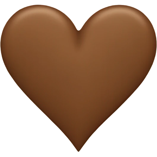 Brown heart emoji