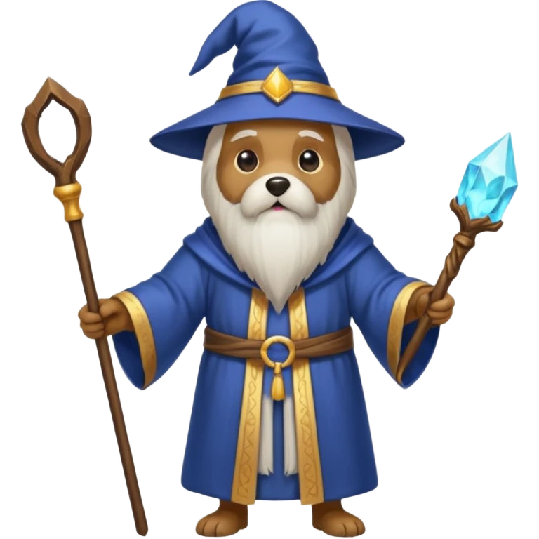 Dog wizard emoji