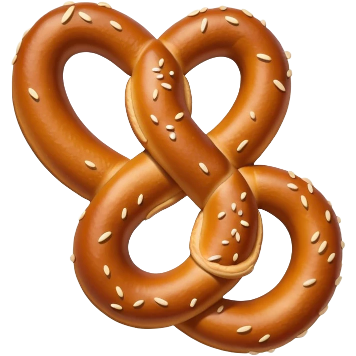 Old school simple pretzel emoji vintage style emoji