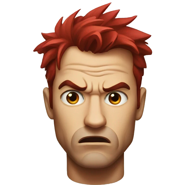 Angry red bull emoji