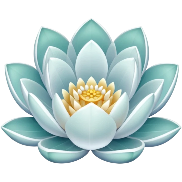 white crystal lotus emoji