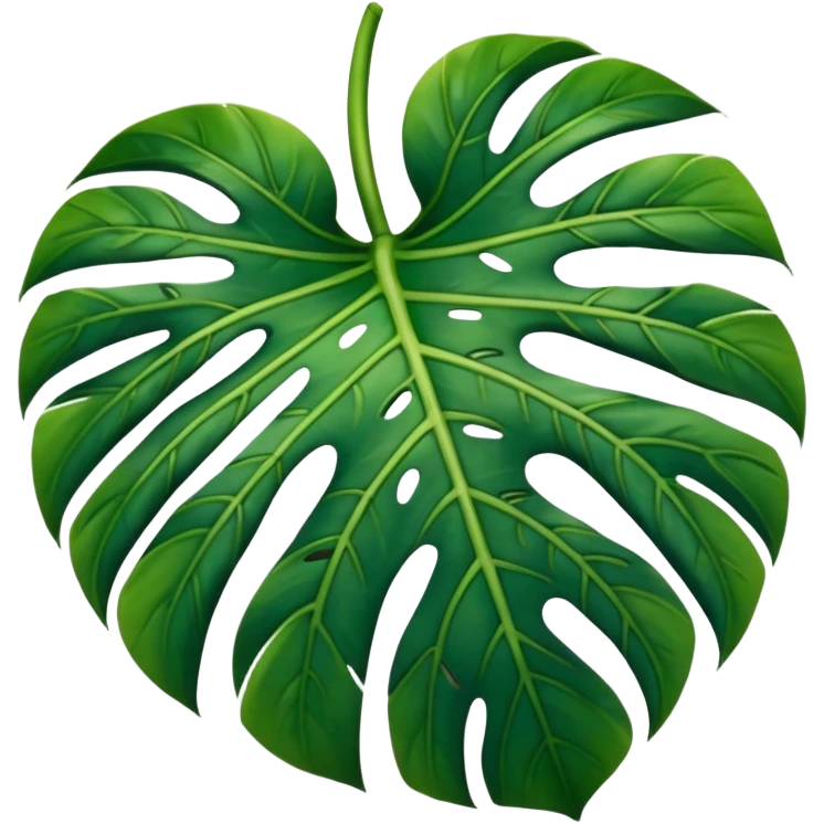 a monstera deliciosa leave emoji