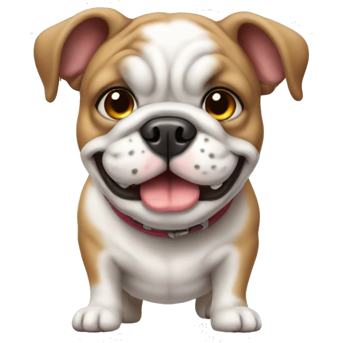Cute bulldog emoji