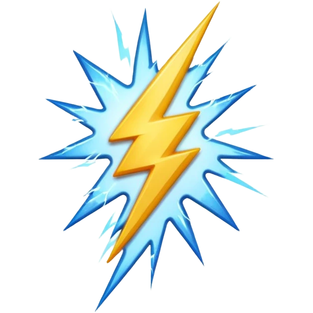 lightning flash emoji