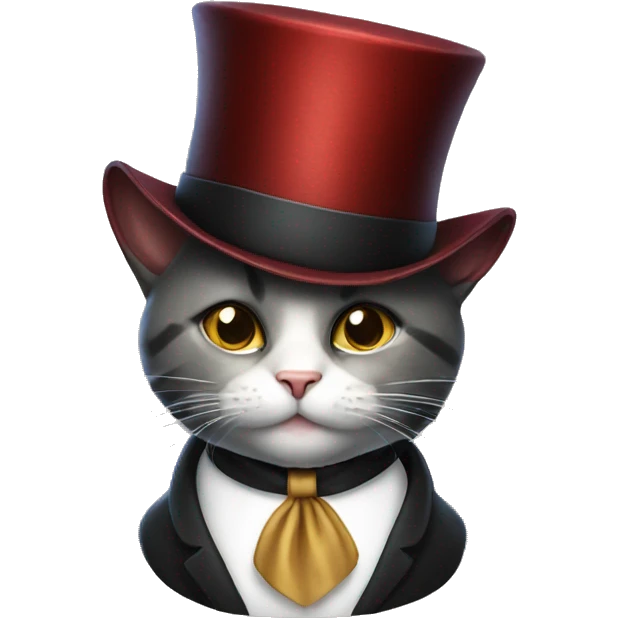 cat with tophat emoji